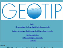 Tablet Screenshot of geotip.sk